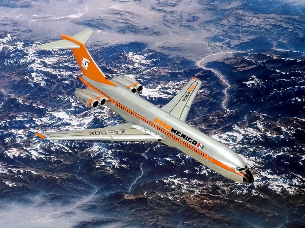 1024x768 1:144 Boeing 727 301; “XA DOK”, Operated By Aeroméxico Ae