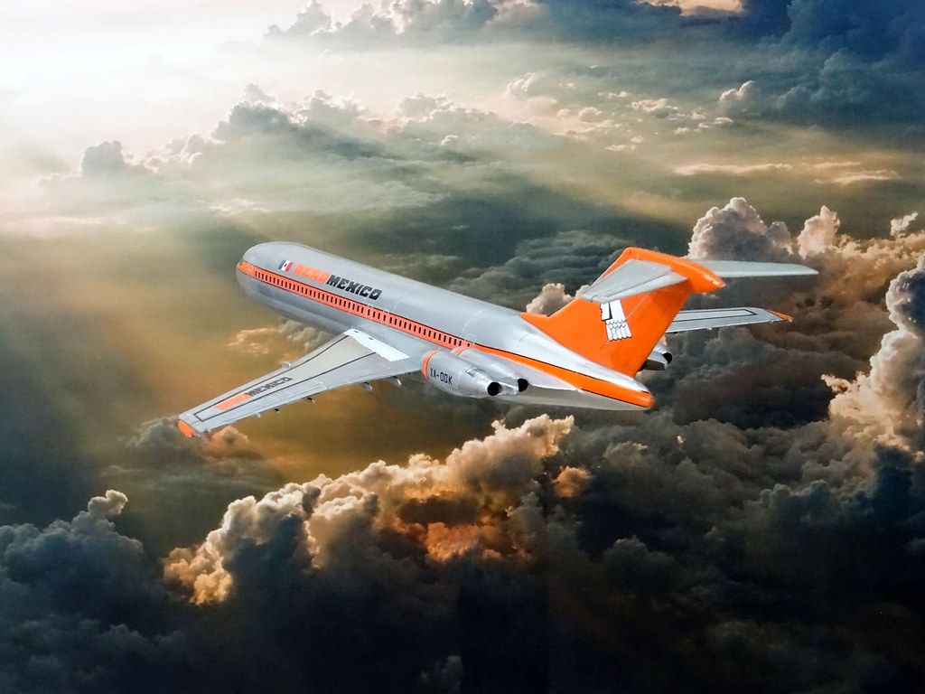 1024x768 1:144 Boeing 727 301; “XA DOK”, Operated By Aeroméxico Ae