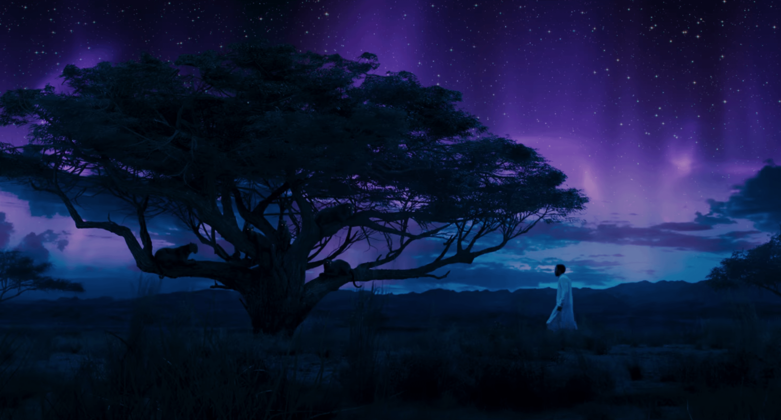 2593x1395 Anyone have a high def image of the Ancestral Plane shown here, from Black Panther? I really need a large hi def version as my desktop wallpaper. Love the colours and everything