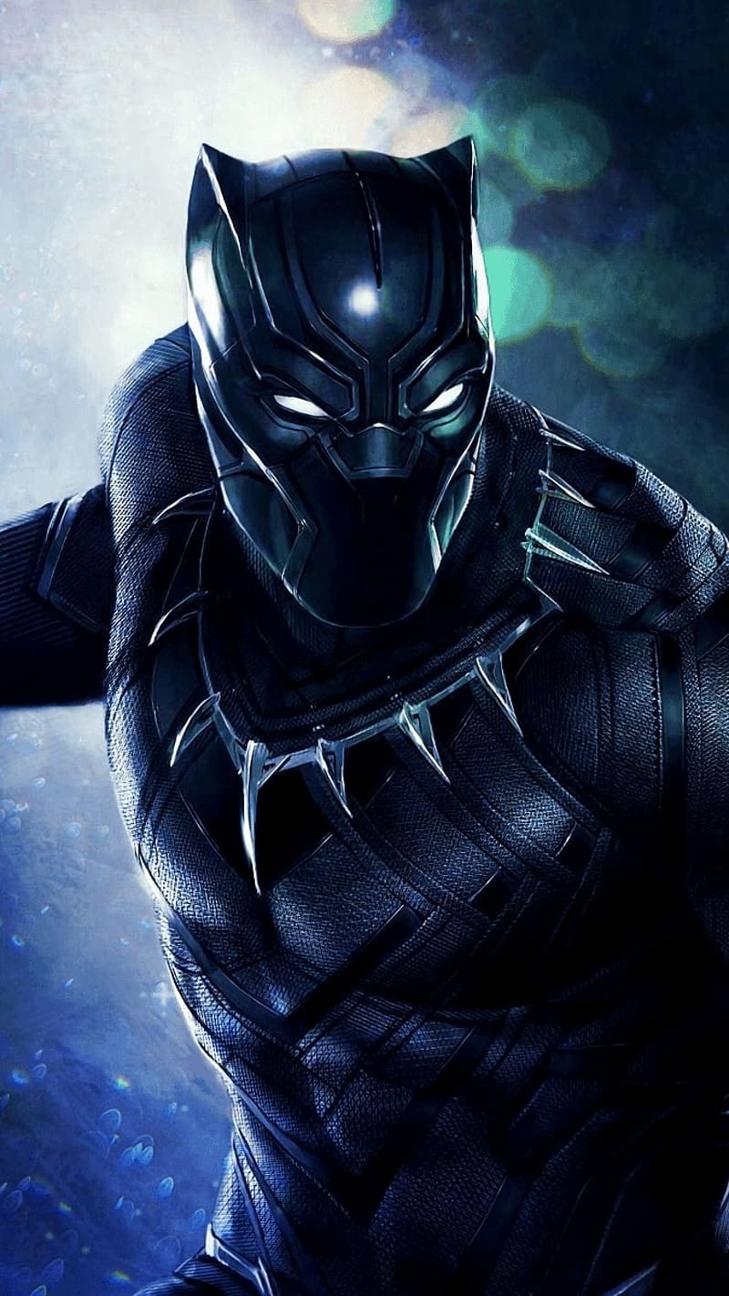 800x1422 Black Panther With Light Background, black panther, light background, marvel, HD phone wallpaper