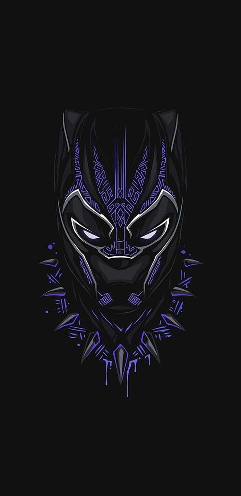 800x1644 Black Panther, avengers, marvel, panther, wakanda, HD phone wallpaper