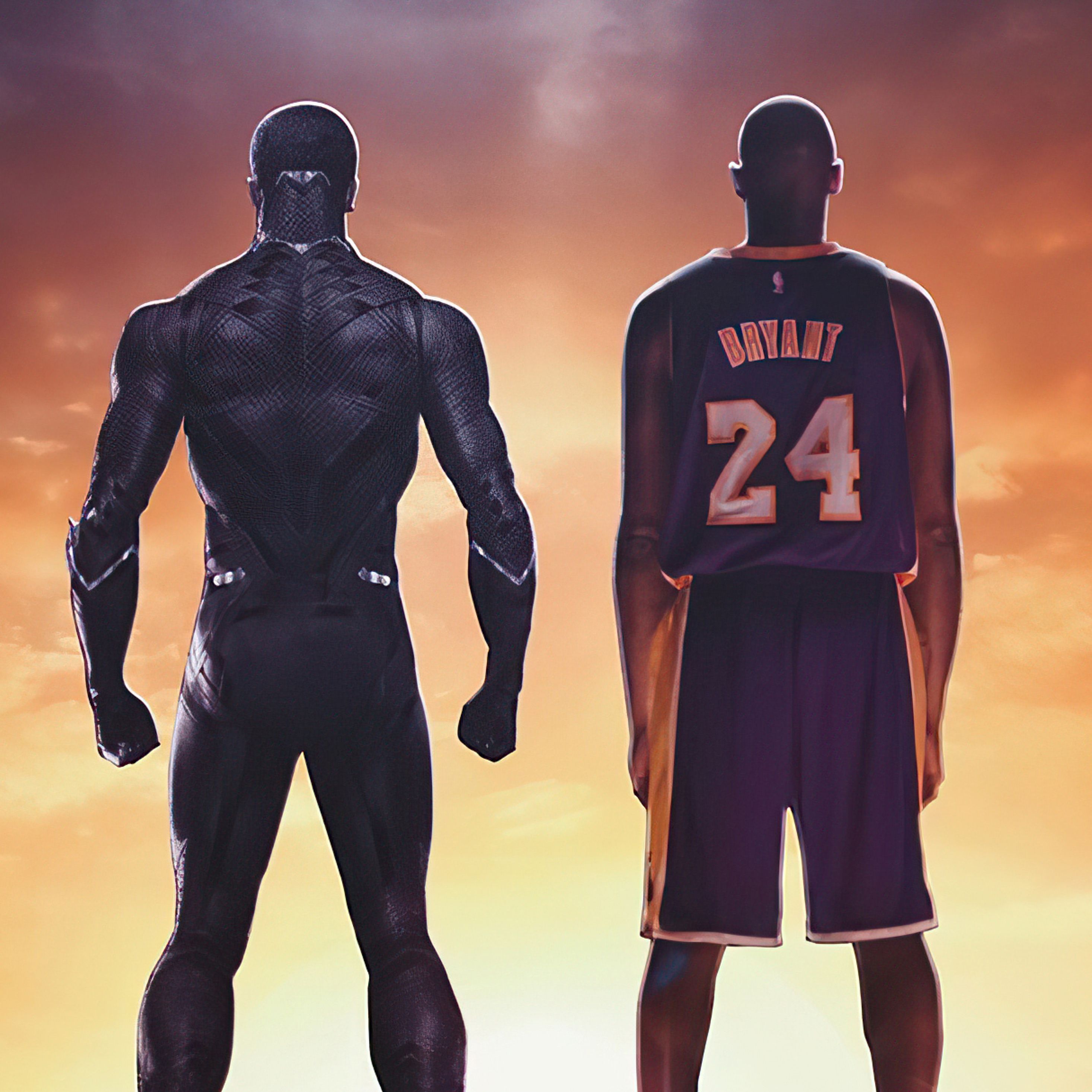 2932x2932 Black Panther And Kobe Bryant iPad Pro Retina Display , HD 4k Wallpaper, Image, Background, Photos and Picture