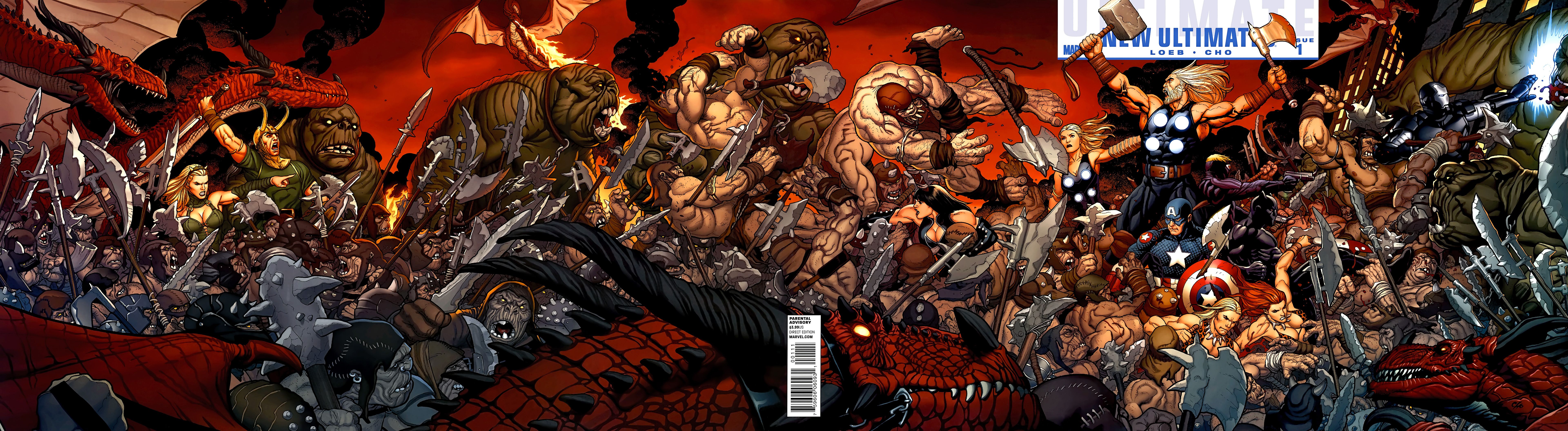 7680x2112 Phone wallpaper: Comics, Amora, Enchantress (Marvel) 693626