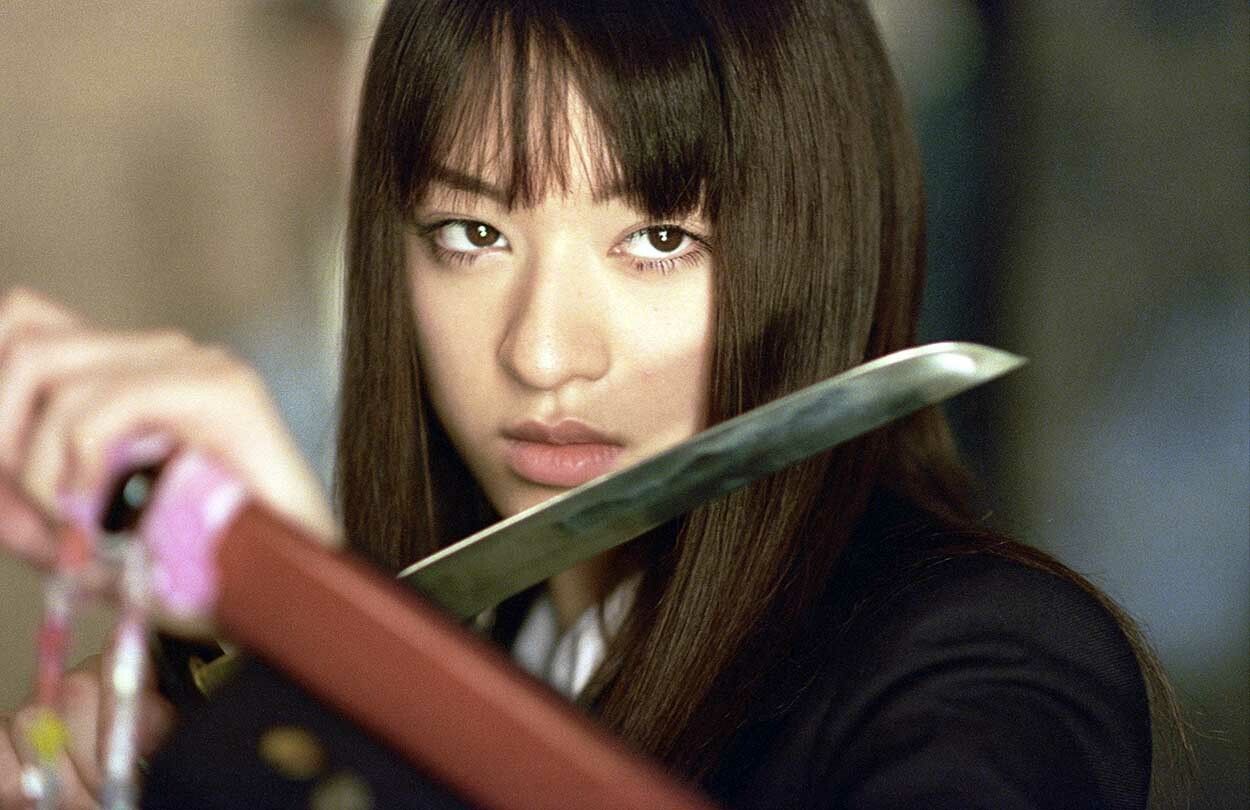 1250x810 Kill Bill Vol 1 2003 Chiaki Kuriyama as Gogo Yubari of The Crazy 8 Photo CL1422