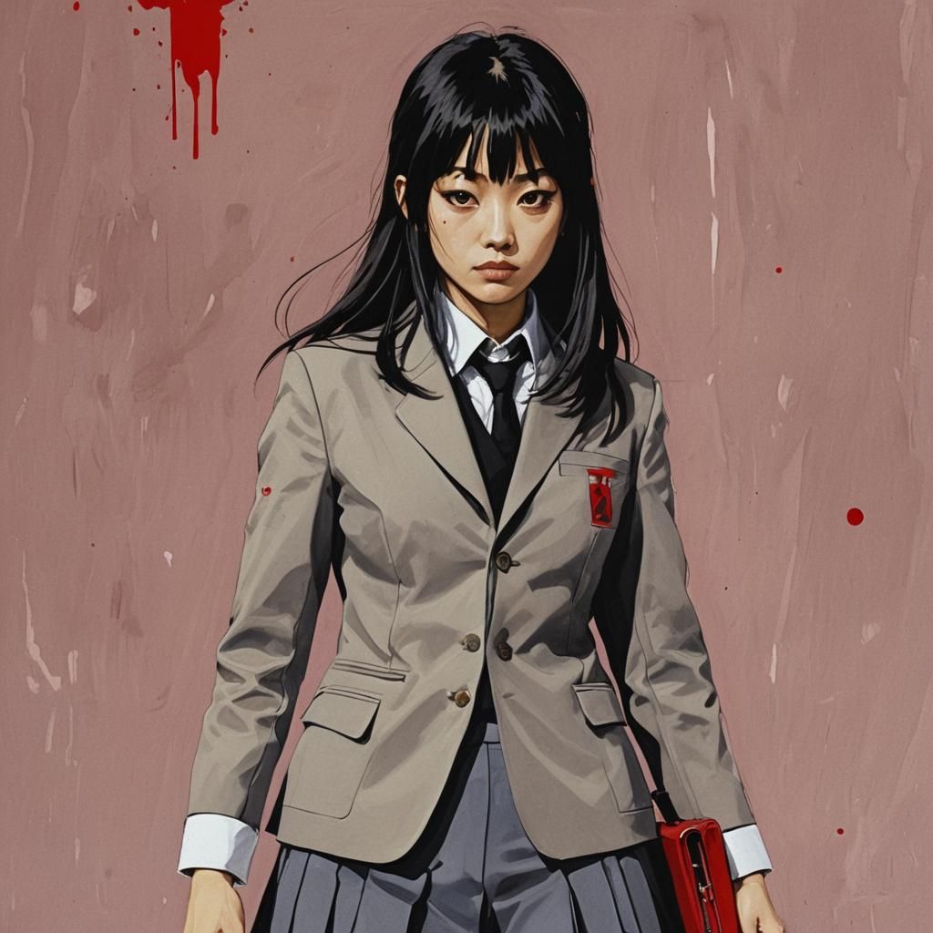 1024x1024 Chiaki Kuriyama as Gogo Yubari vs. Martians