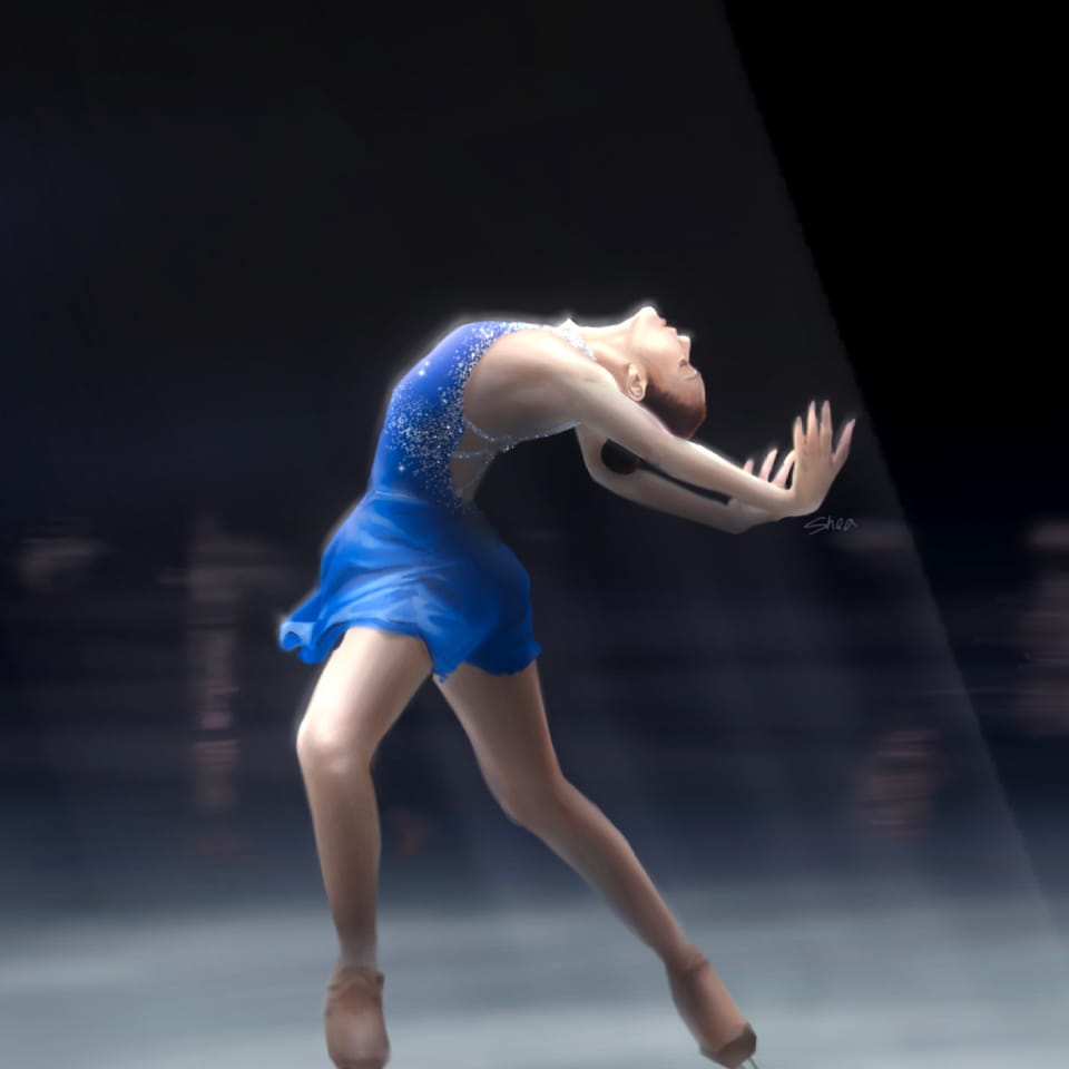 960x960 Yuna Kim fanart⛸