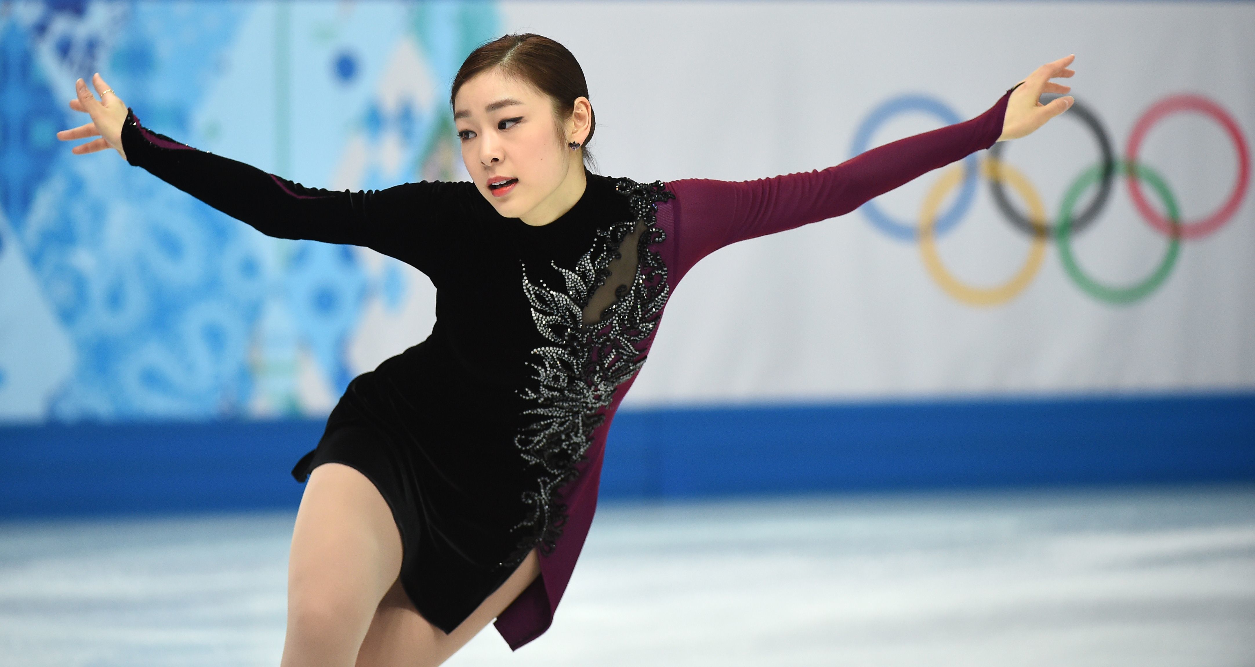 4328x2300 Обои girl, Skating, Corea, figure, Olimpic, Kim, Yuna на телефон и рабочий стол, раздел спорт, разрешение 4328x2300 - скачать
