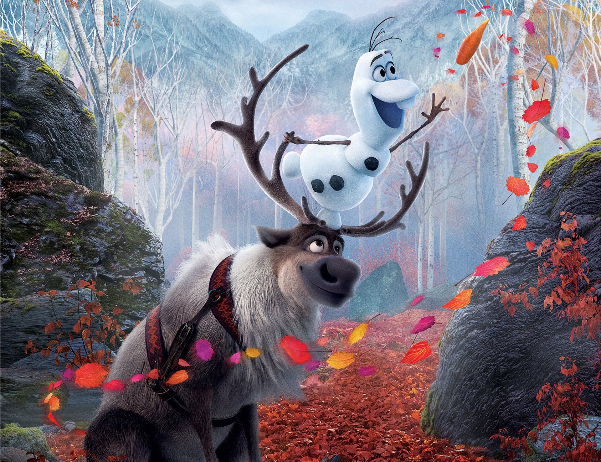 1920x1475 Download Olaf (Frozen) Sven (Frozen) Movie Frozen 2 HD Wallpaperx2623
