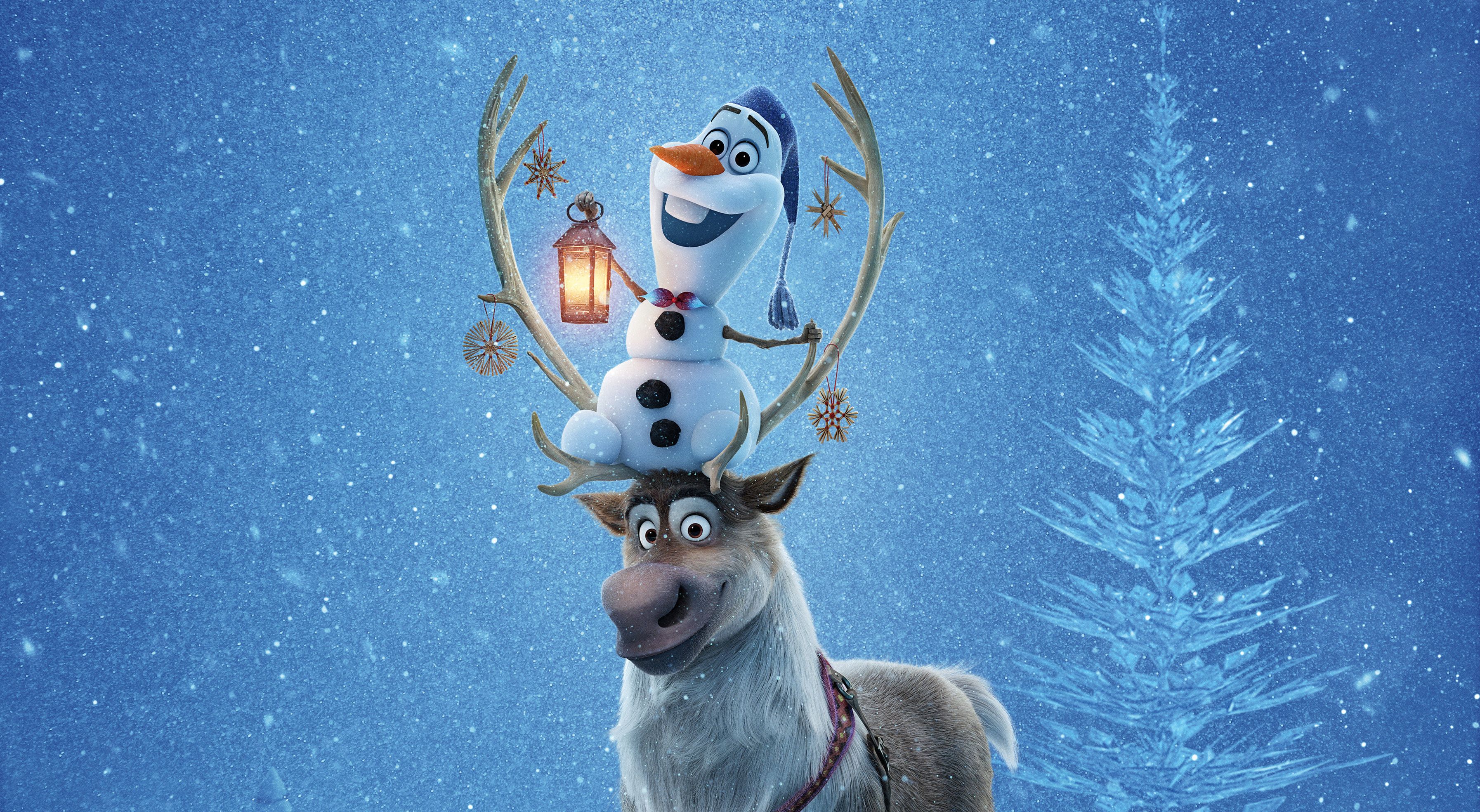 3587x1968 Olaf (Frozen) Wallpaper