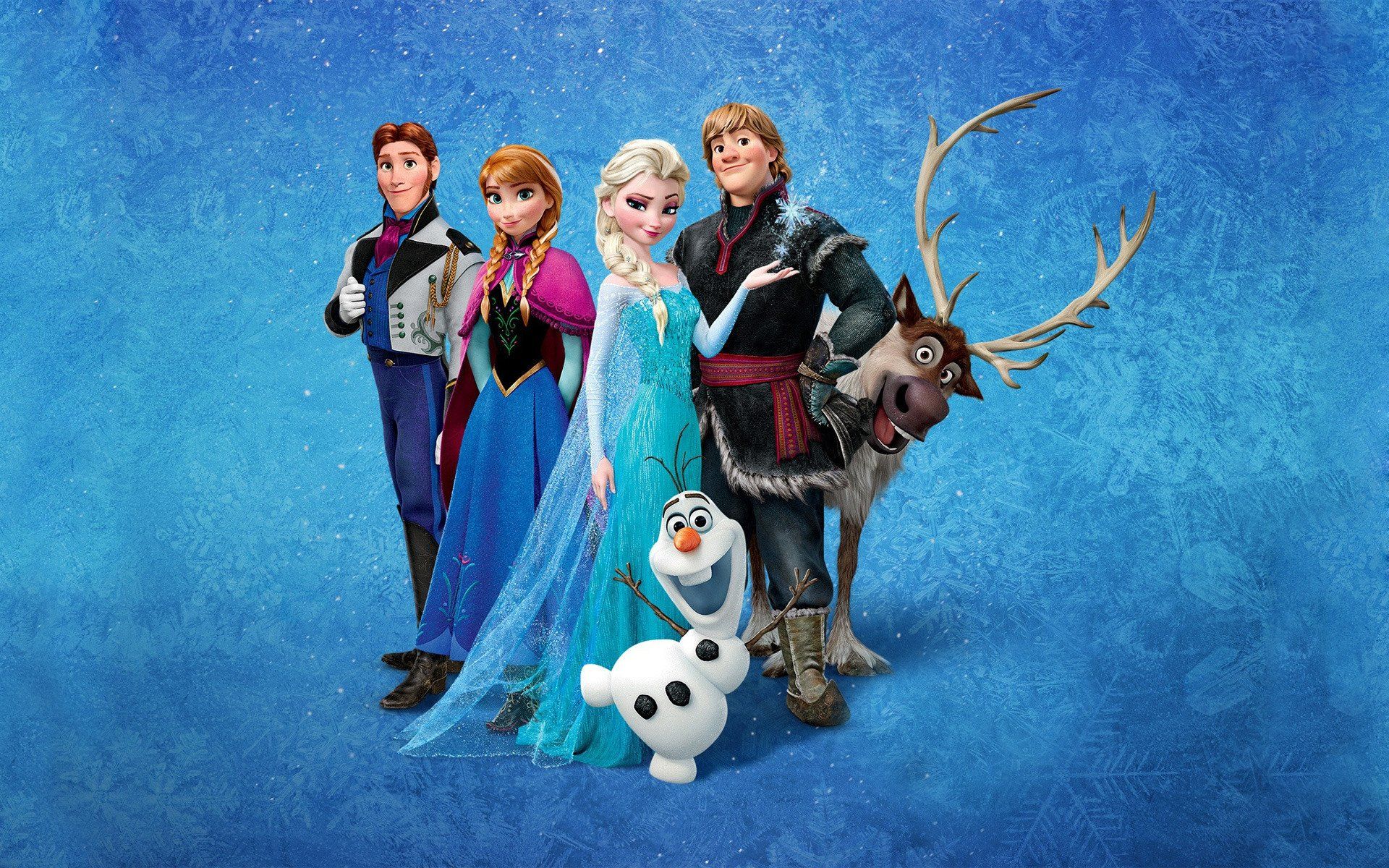 1920x1200 Frozen Movie HD Wallpaper: Elsa, Anna, Kristoff, Olaf & Svenx1200