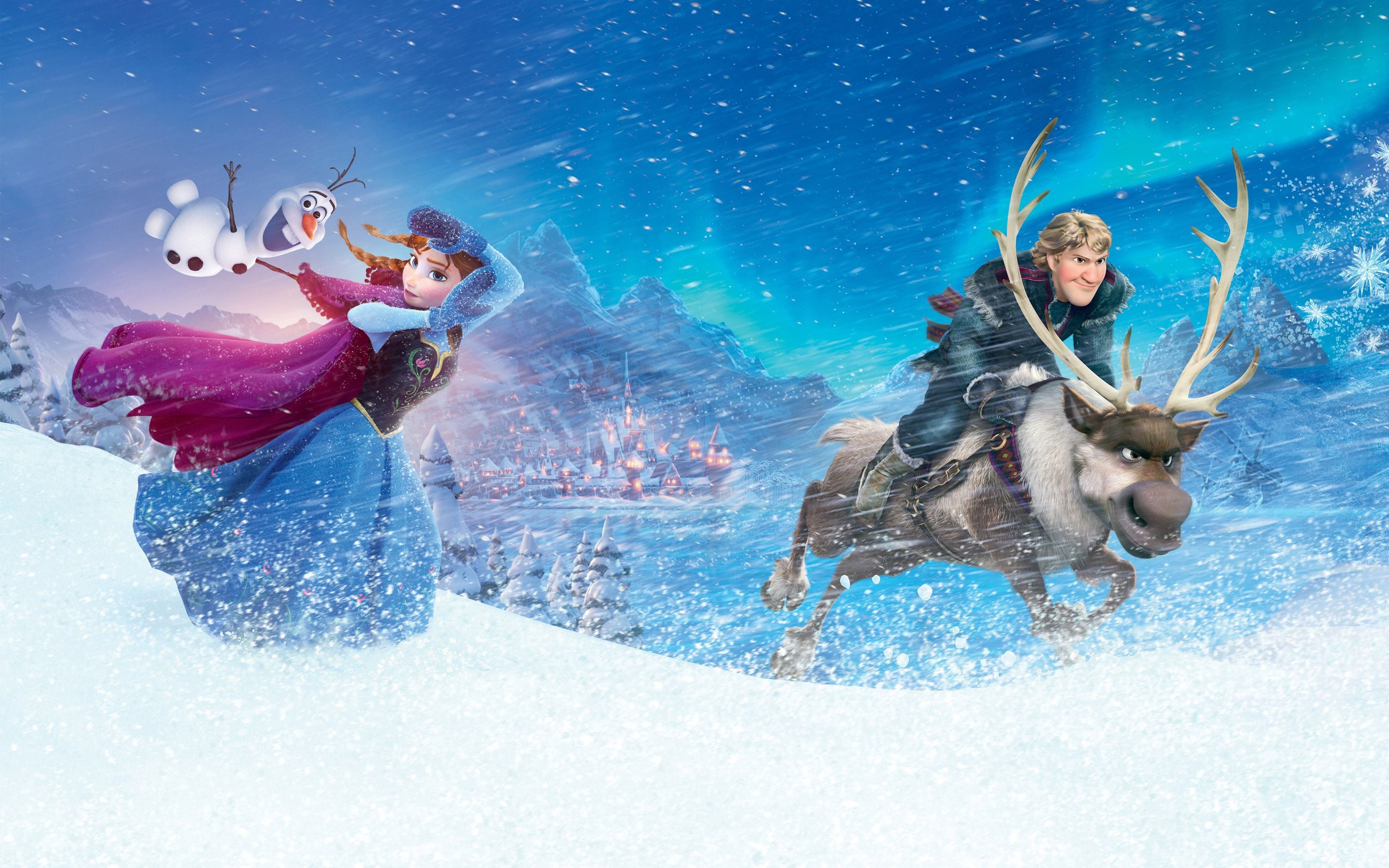 2880x1800 Desktop wallpaper: Olaf (Frozen), Frozen (Movie), Movie, Frozen, Sven ( Frozen) 4K free download for PC. 631131