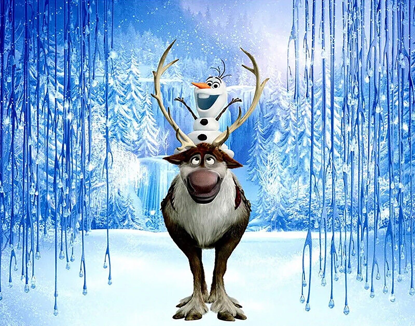 1600x1260 Frozen Olaf And Sven Iron On Transfer Shirt + Other Light & Dark Fabrics