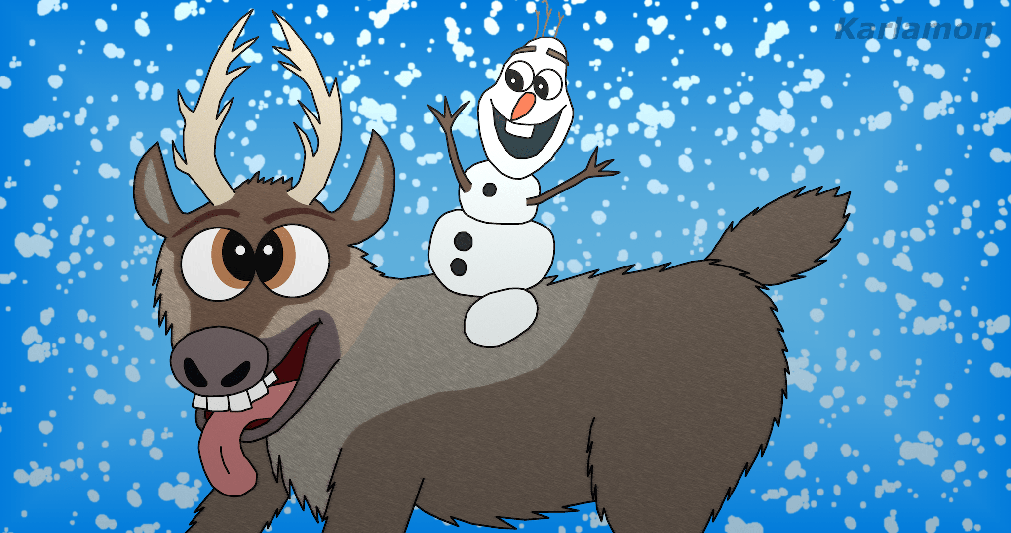 2048x1080 Sven and Olaf