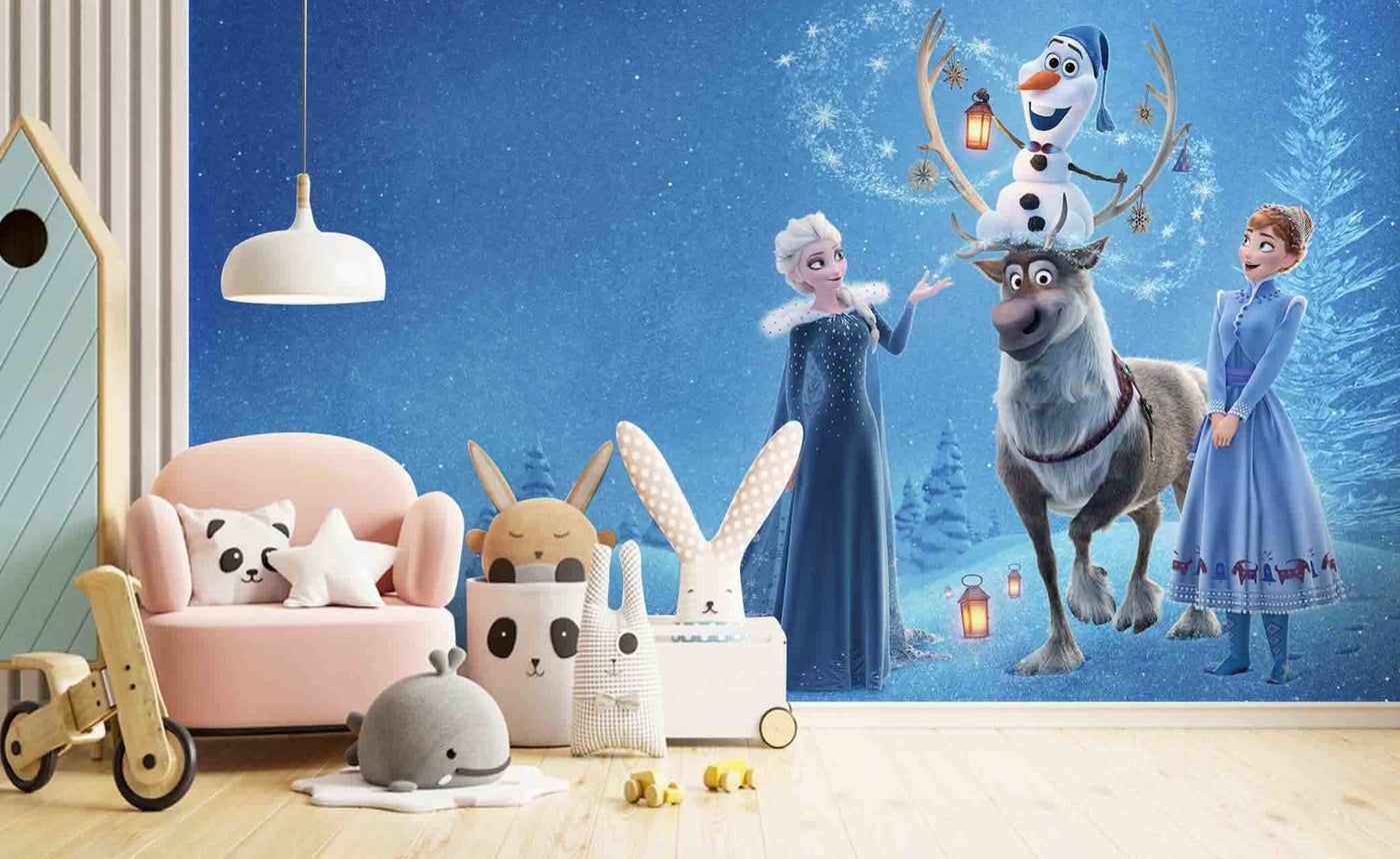 1400x860 Elsa Anna Olaf Sven Disney Wallpaper