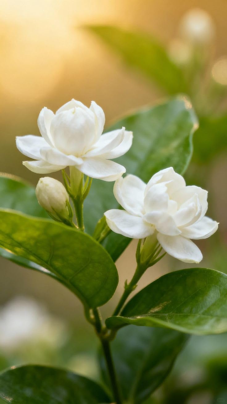 736x1308 Rare Mogra (Arabian Jasmine) Flower Plant. Healthy Rooted. White Flowers. Double Petal Jasmine