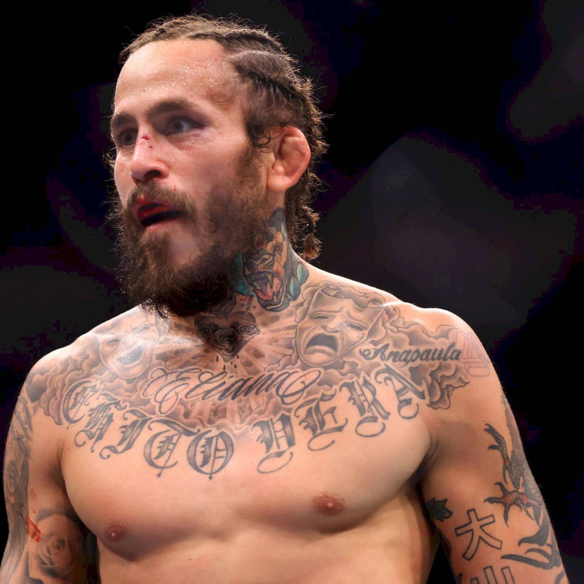 1980x1980 Download Marlon Vera Braid Tattoos Wallpaper