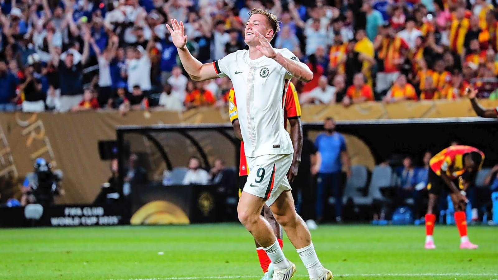 1600x900 Liam Delap's First Goal For Chelsea Is A Proper Strikers Goal As Blues Thrash ES Tunis 3 0