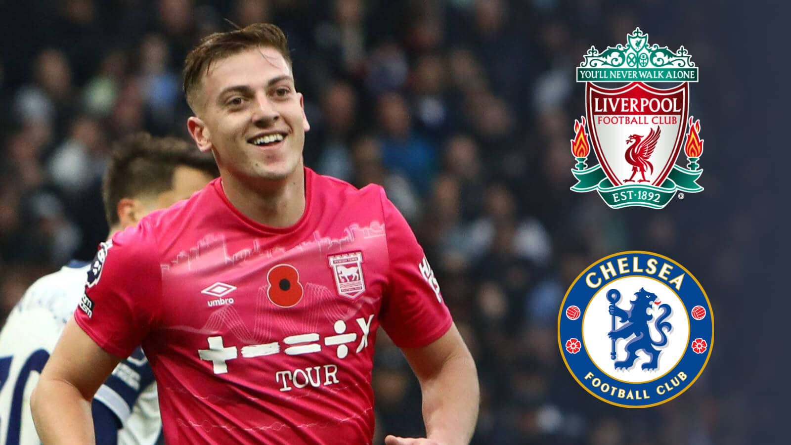 1600x900 Ipswich striker Liam Delap comes clean on Liverpool, Chelsea links as January transfer chances are revealed