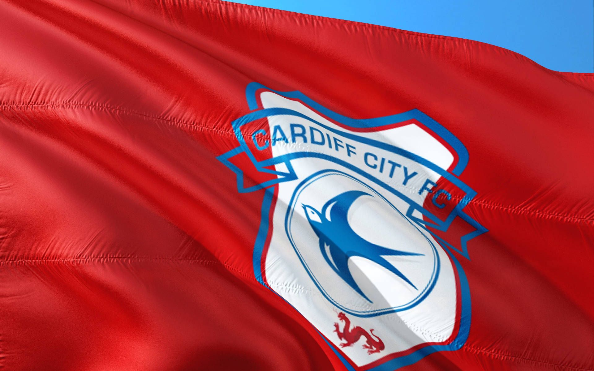1920x1200 Download Premier League Cardiff City Flag Wallpaper