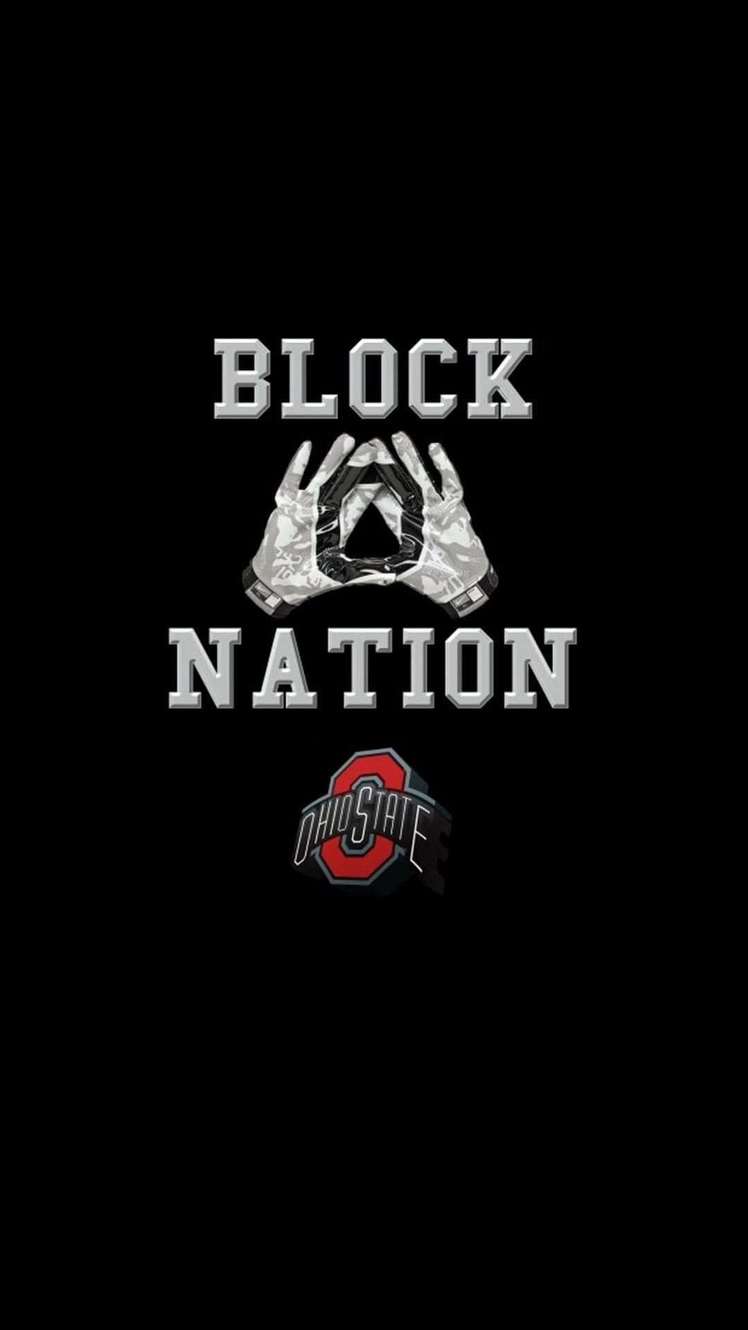 1080x1920 Download block nation logo on a black background Wallpaper