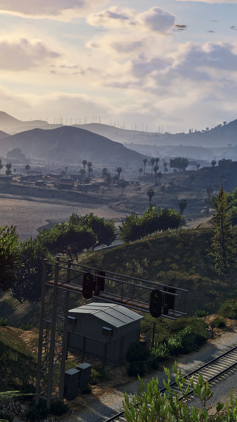 800x1422 Grand Theft Auto V, new, animals, mountains, mountain, sky, gta, gta grand theft auto, HD phone wallpaper