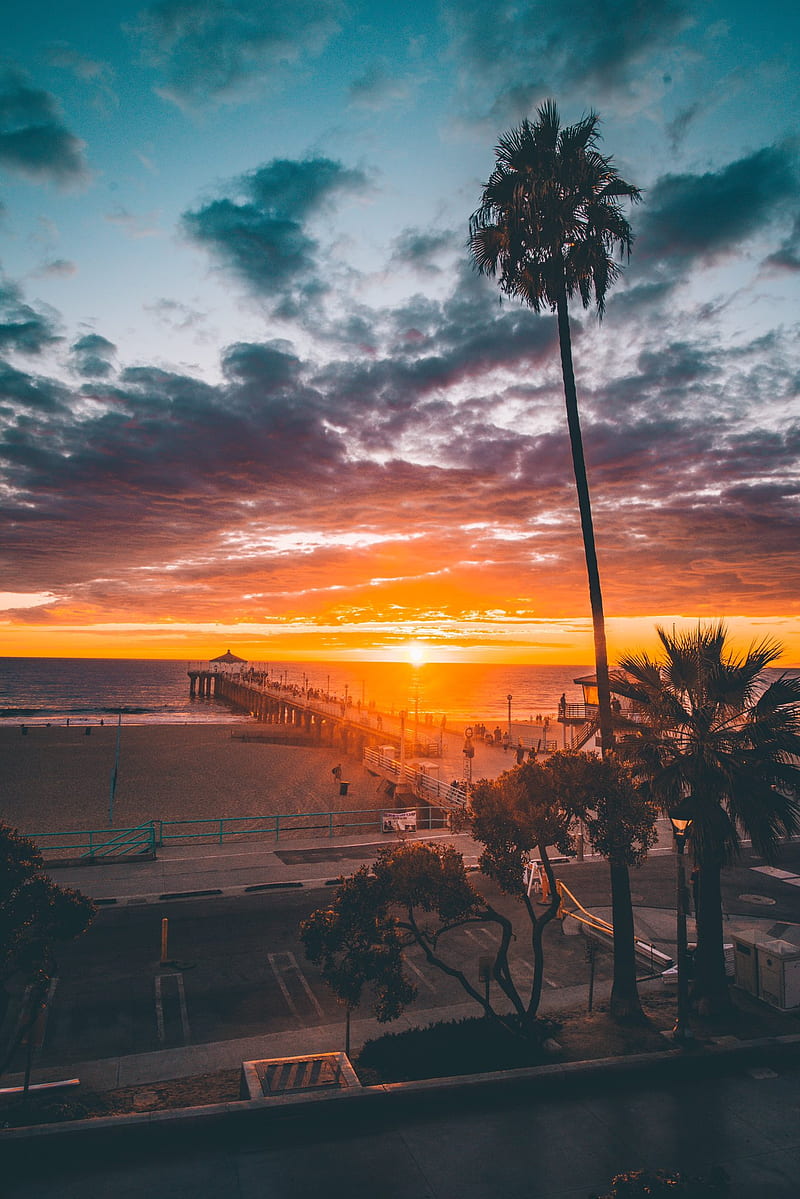 800x1199 Beach sunset, sunset, clouds, dark, gta v, samsung, sea, sky, HD phone wallpaper