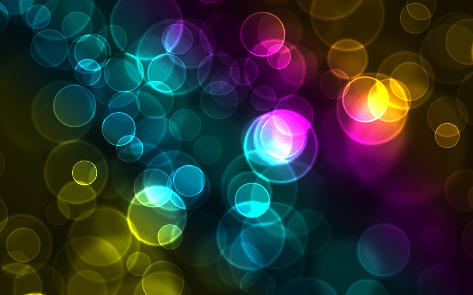 1920x1200 Vibrant Rainbow Dots: Abstract Light Spectrum HD Wallpaperx1200