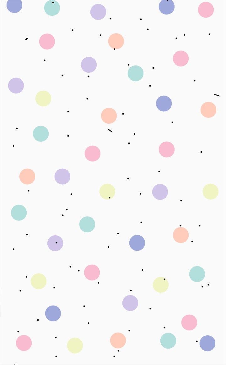 720x1160 Colorful Dots Pattern Background. Cute dot background, Pastel dot background, Pastel colors rainbow pattern