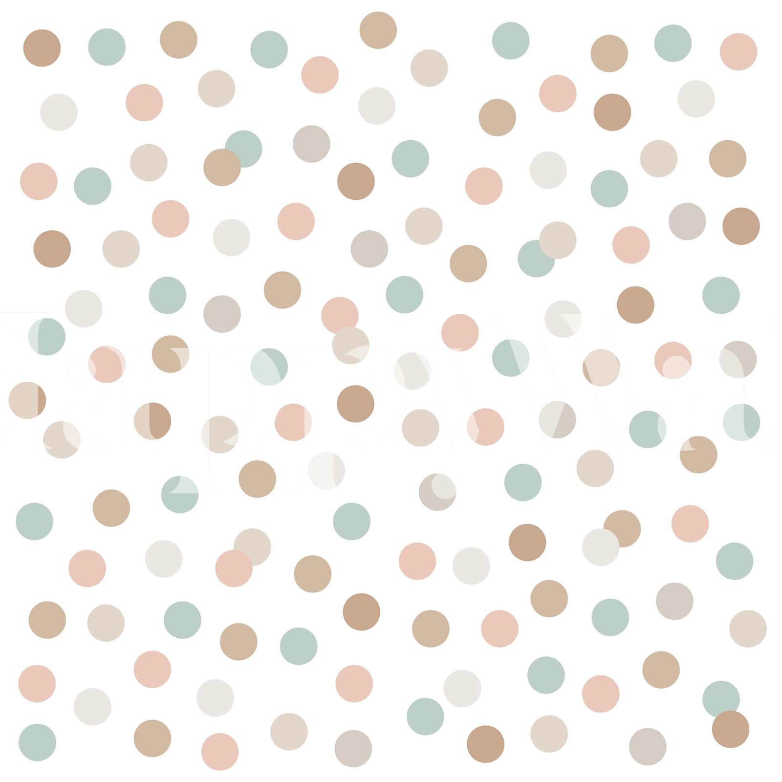 1600x1600 Neutral Polka Dots Wallpaper Minimal Style for Nursery