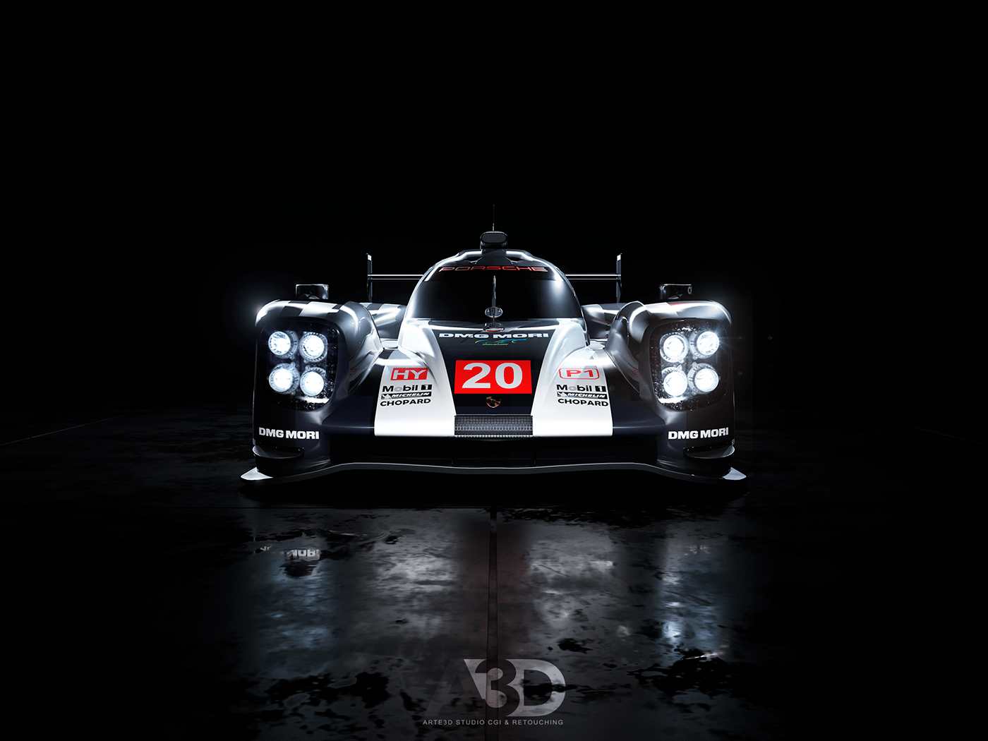 1400x1050 Porsche 919 Hybrid Le Mans Concept. Full CGI (4). Image - Behance