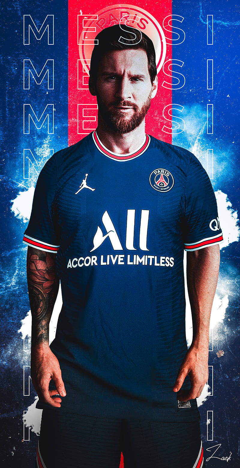 800x1560 Messi PSG, soccer, saint, lionel, sports, football, ball, paris, barcelona, HD phone wallpaper