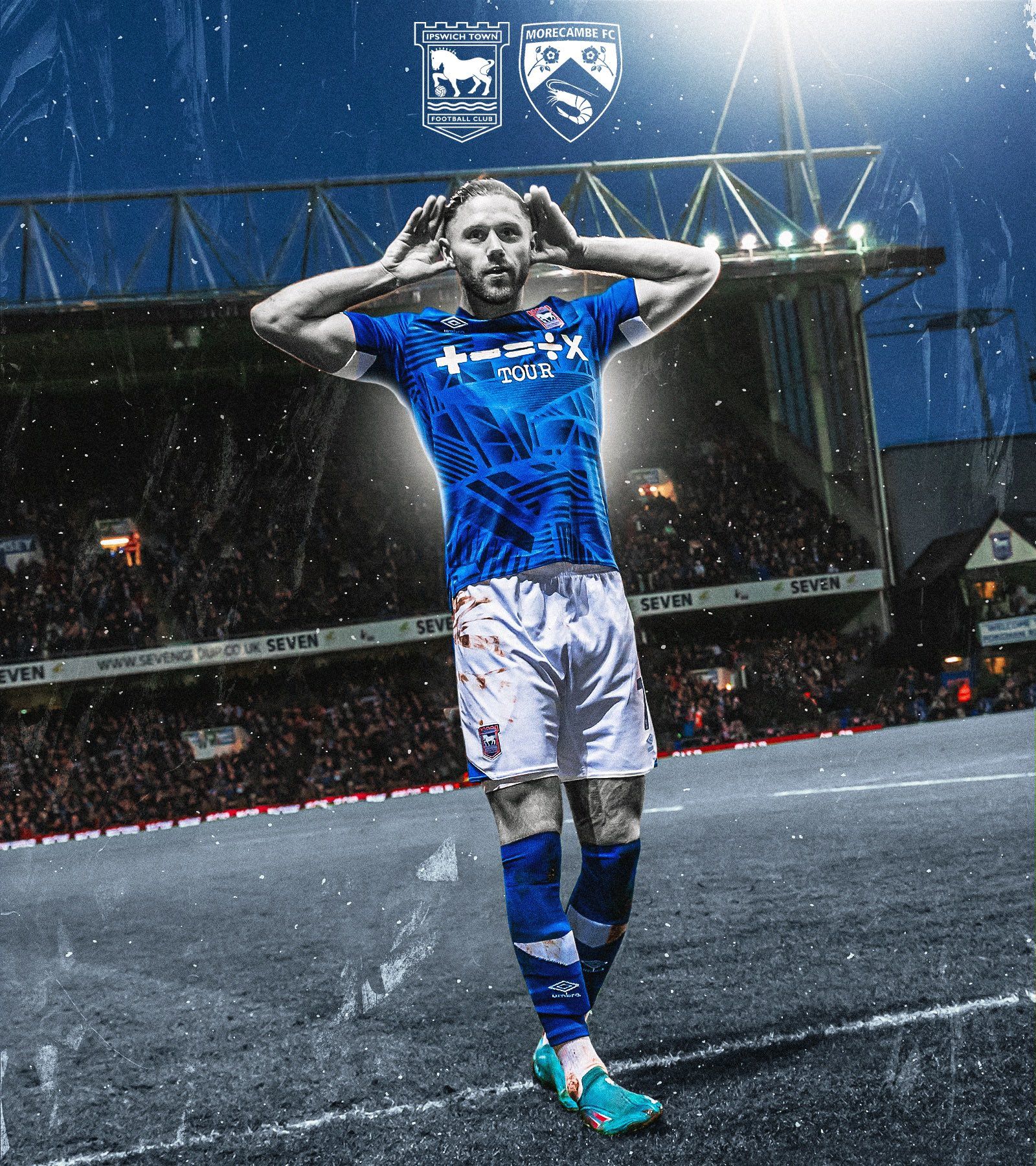 1600x1800 Ipswich Town on X: Under the lights once more. #itfc / X