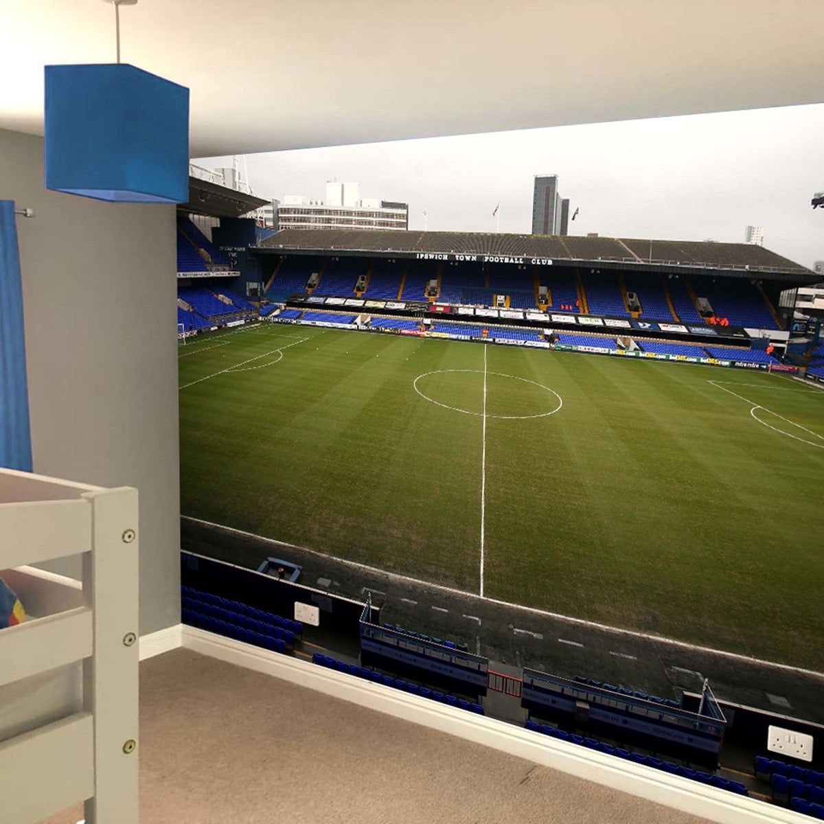 1200x1200 Ipswich Town FC Road Stadium Full Wall Mural Main Stand Image