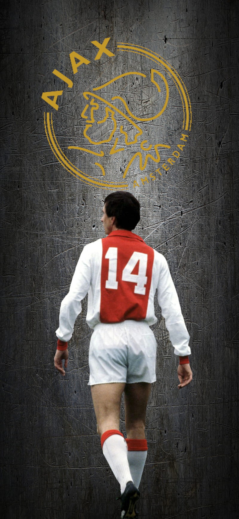 800x1733 JohanCruijfphone, afc ajax, ajax, amsterdam, eredivisie, johan cruijf, netherlands, HD phone wallpaper
