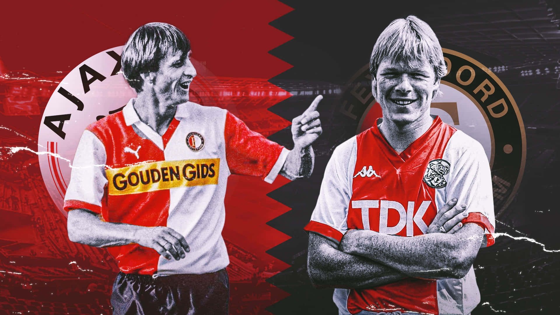 1920x1080 Download AFC Ajax Johan Cruyff And Feyenoord Ronald Koeman Wallpaper