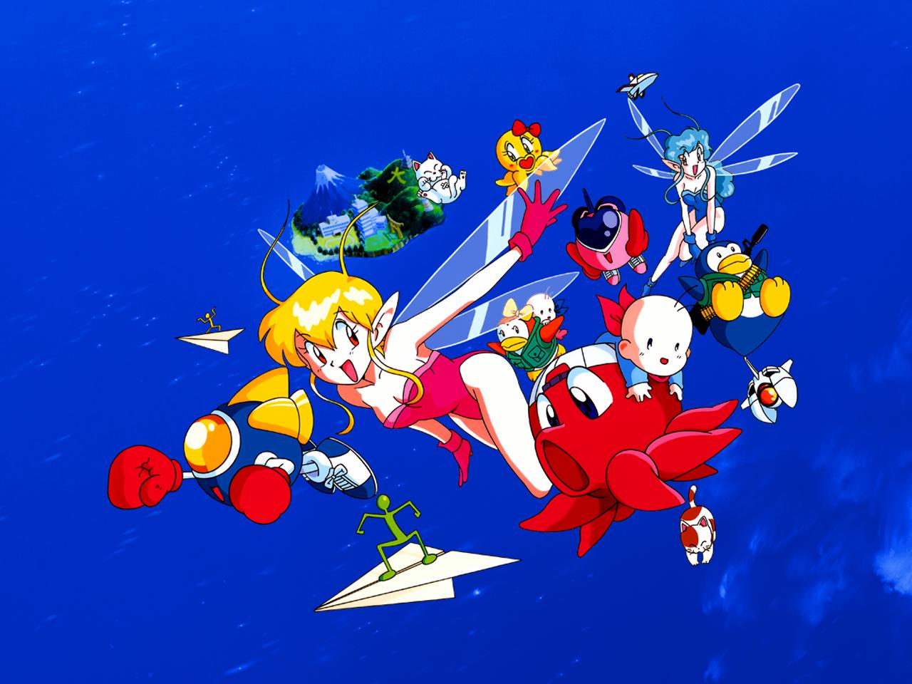 1280x960 Jikkyo Oshaberi Parodius (Video Game 1995)