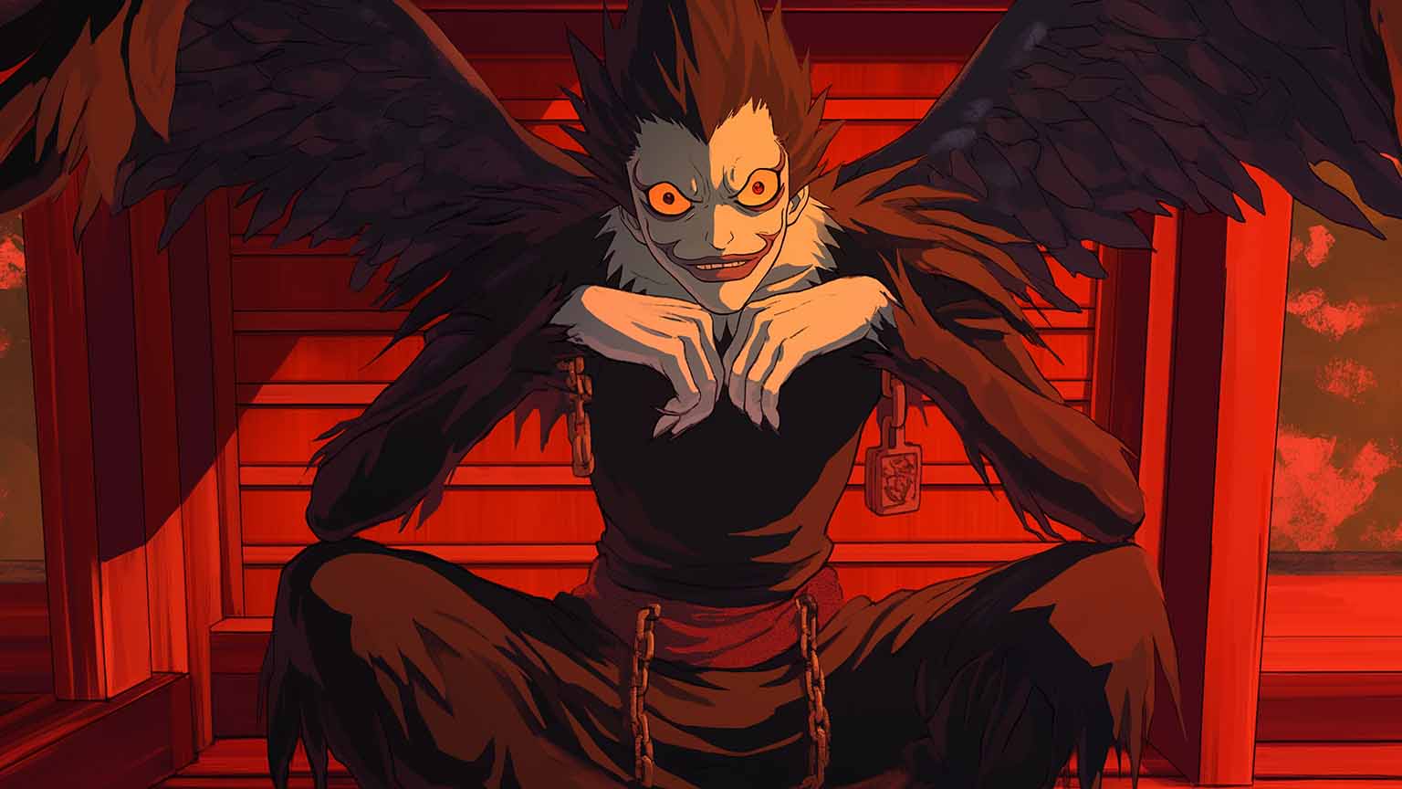 1536x864 Death Note Ryuk Bored God of Death Desktop Wallpaper in 4K