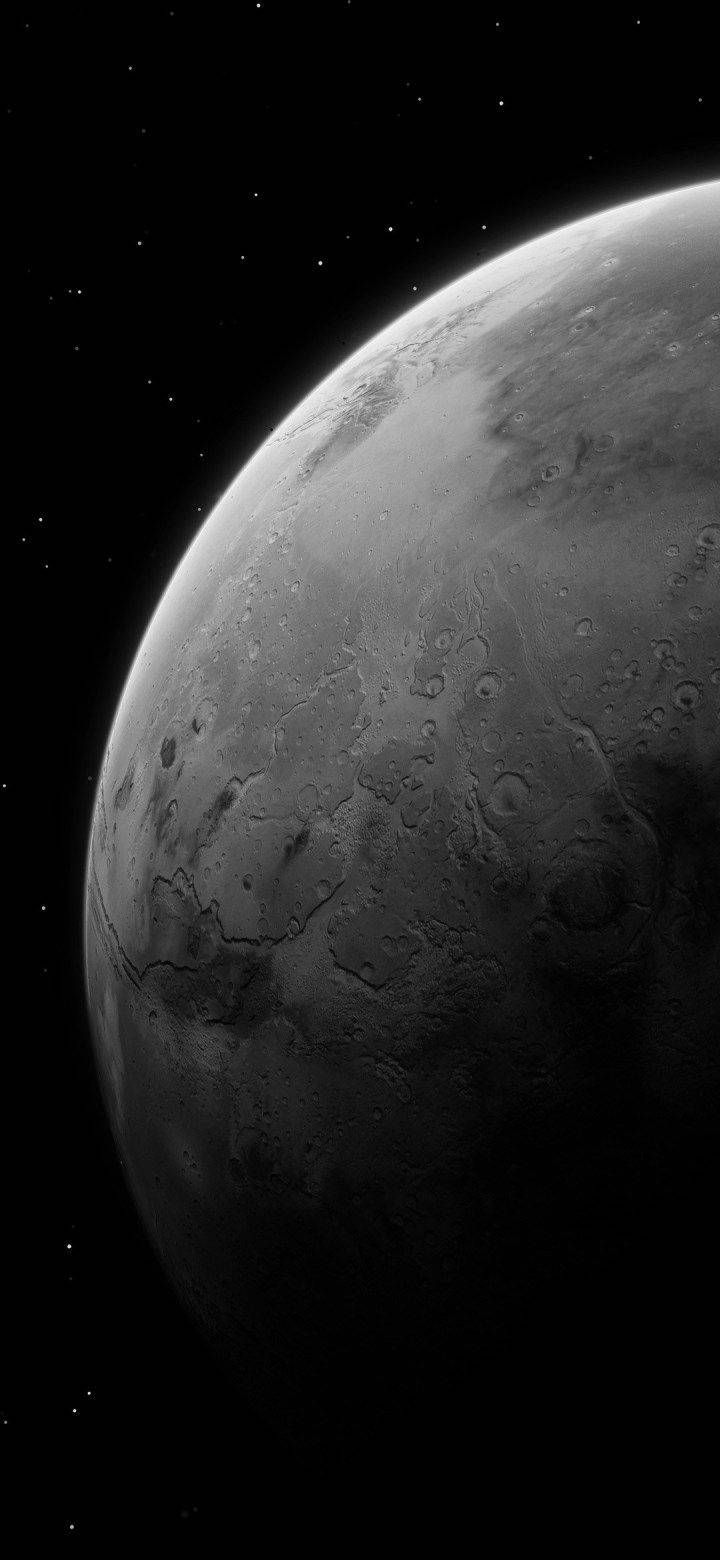 720x1560 Download Gray Planet In Space Miui Wallpaper