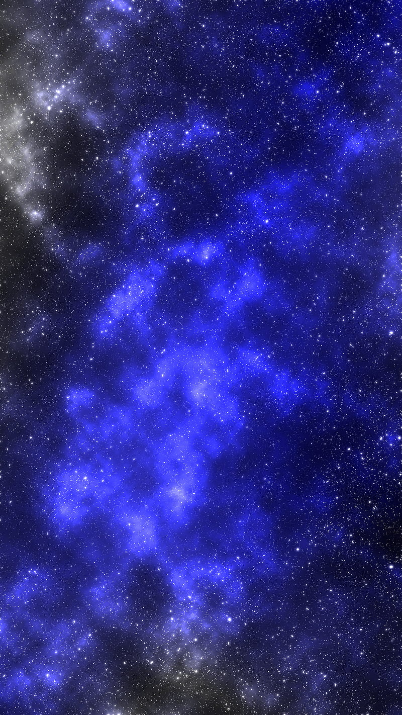 800x1422 Blue and Grey Galaxy, space, stars, night, star, universe, HD phone wallpaper
