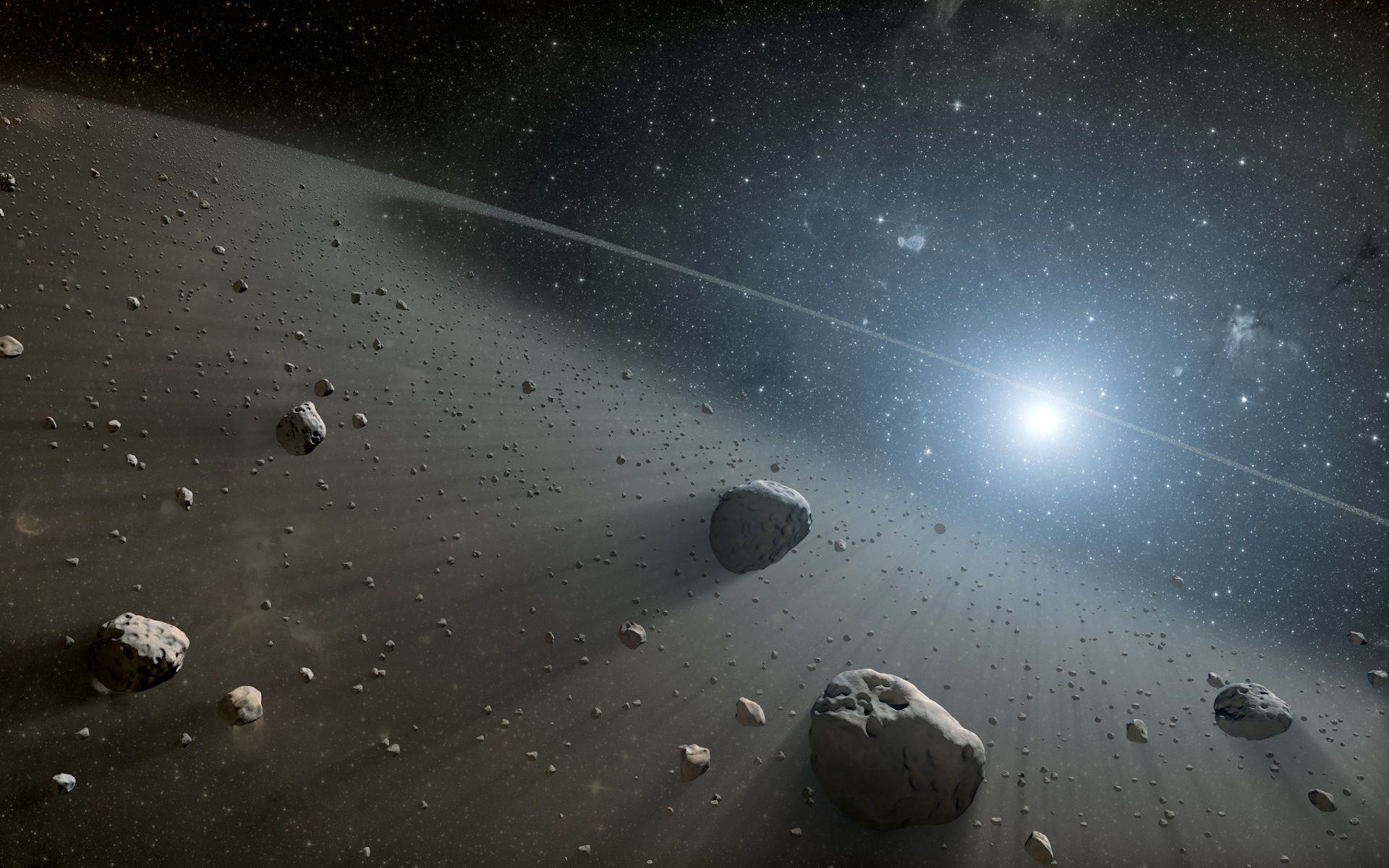1920x1200 Rocky Ring of Debris Around Vega Space Wallpaper