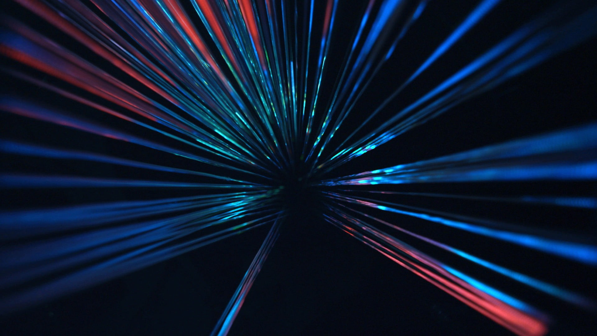 1920x1080 Blue and red hand fan, abstract, CGI, digital art HD wallpaper