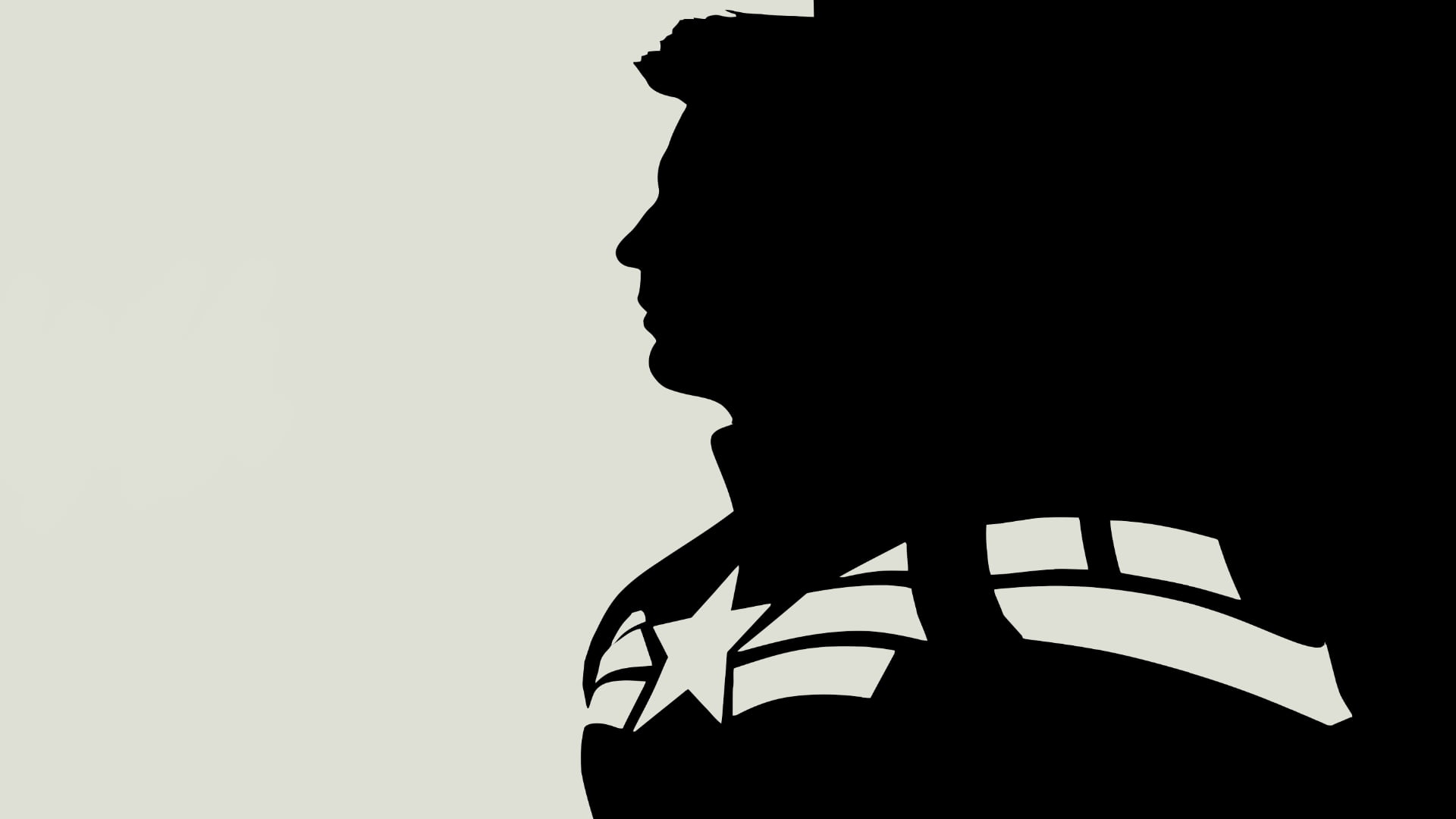 1920x1080 Captain America silhouette illustration HD wallpaper