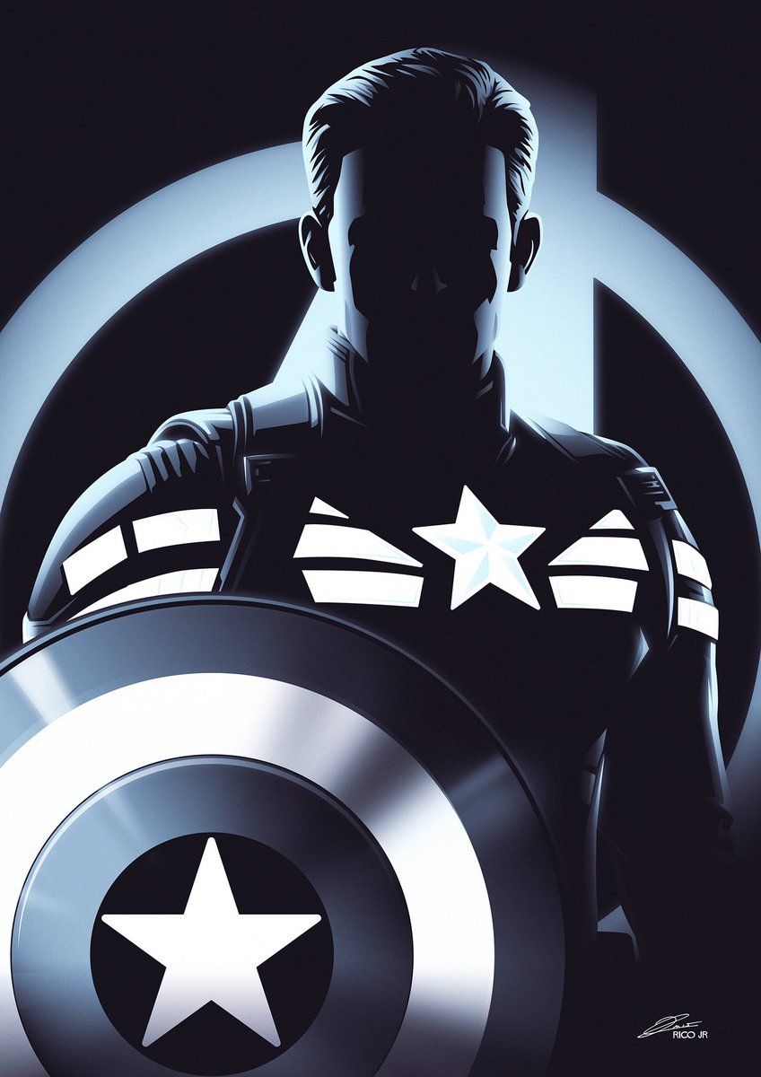 848x1200 Rico Jr Designer On X: Nostalgia Got Me With This New Personal Project I Created Based On The Original #Avengers Members. First Character Poster Is Captain America (with And Without Helmet)