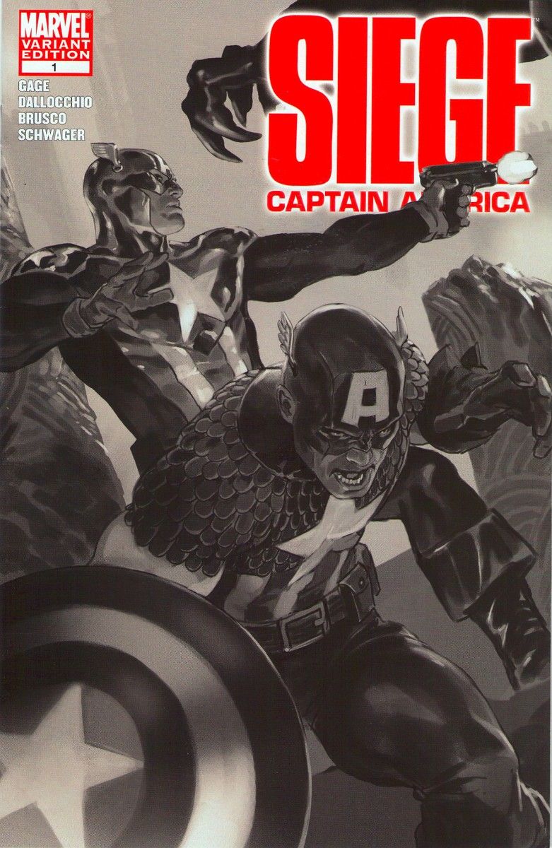 781x1200 Siege: Captain America & White Variant Cover (Grade 9.2) WH