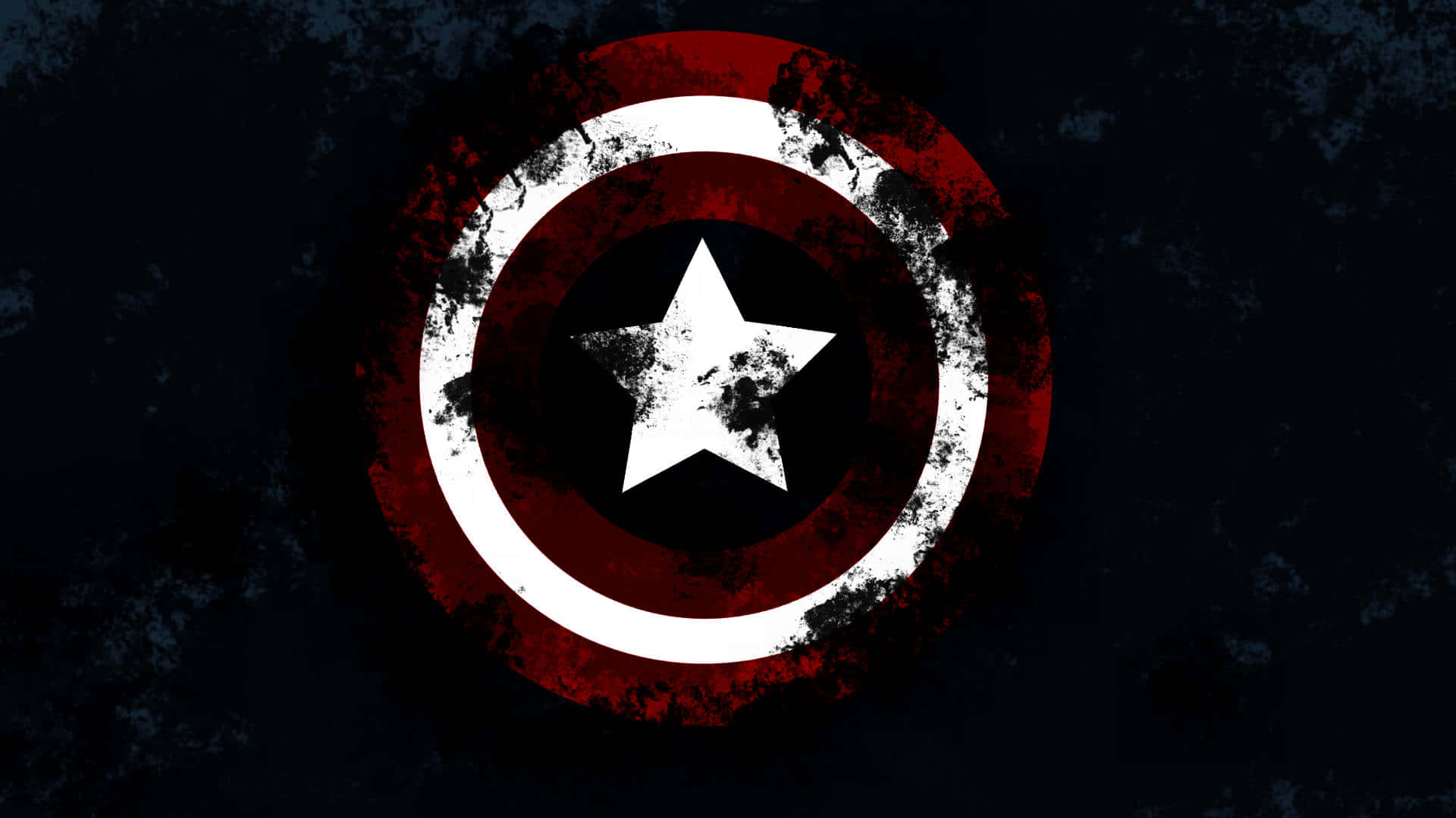 1920x1080 Download 4k Captain America Shield Covered In Black Smoke Wallpaper