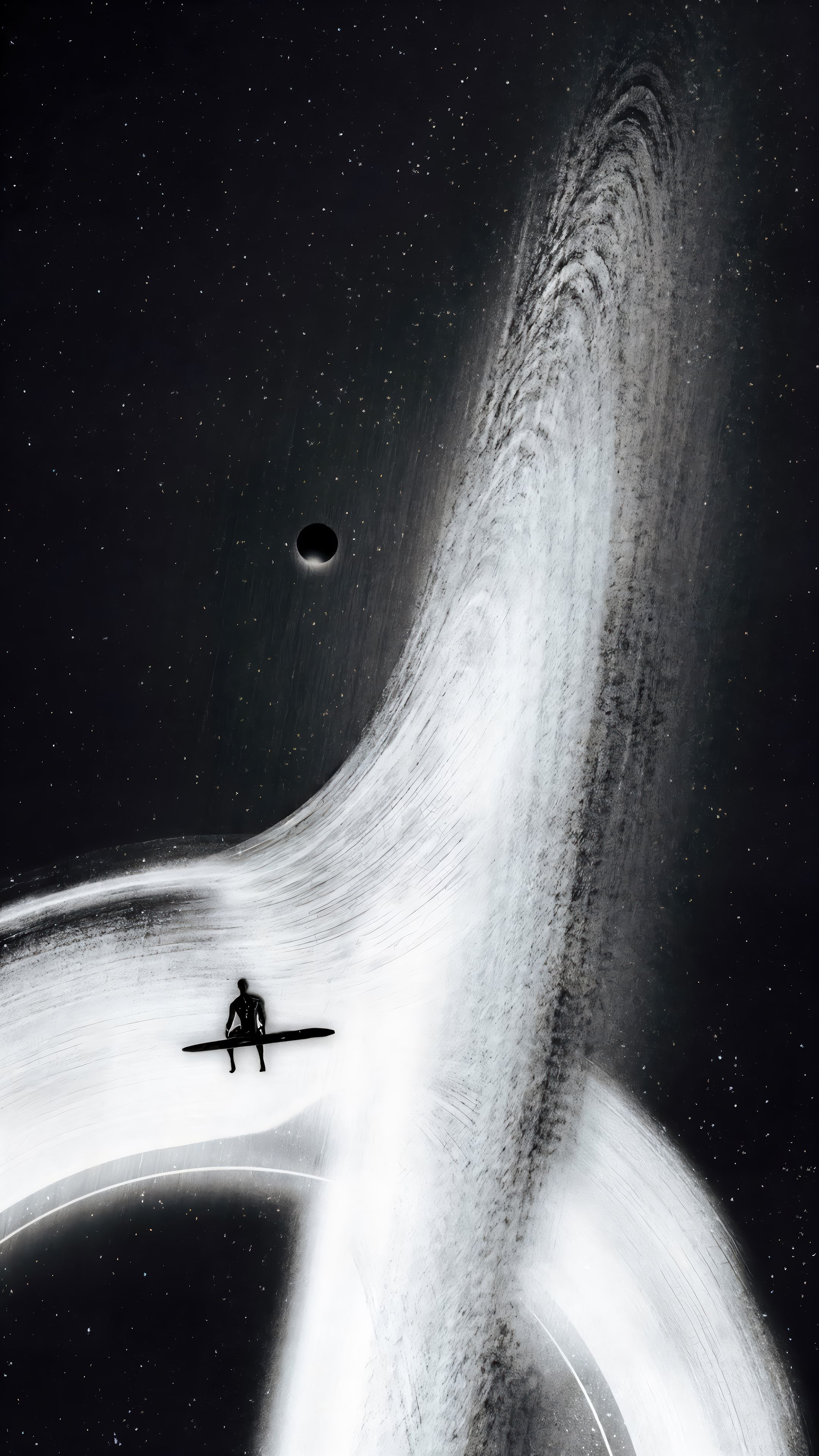 2160x3840 Silver Surfer Comics Space Black Hole 4K Wallpaper iPhone HD Phone f