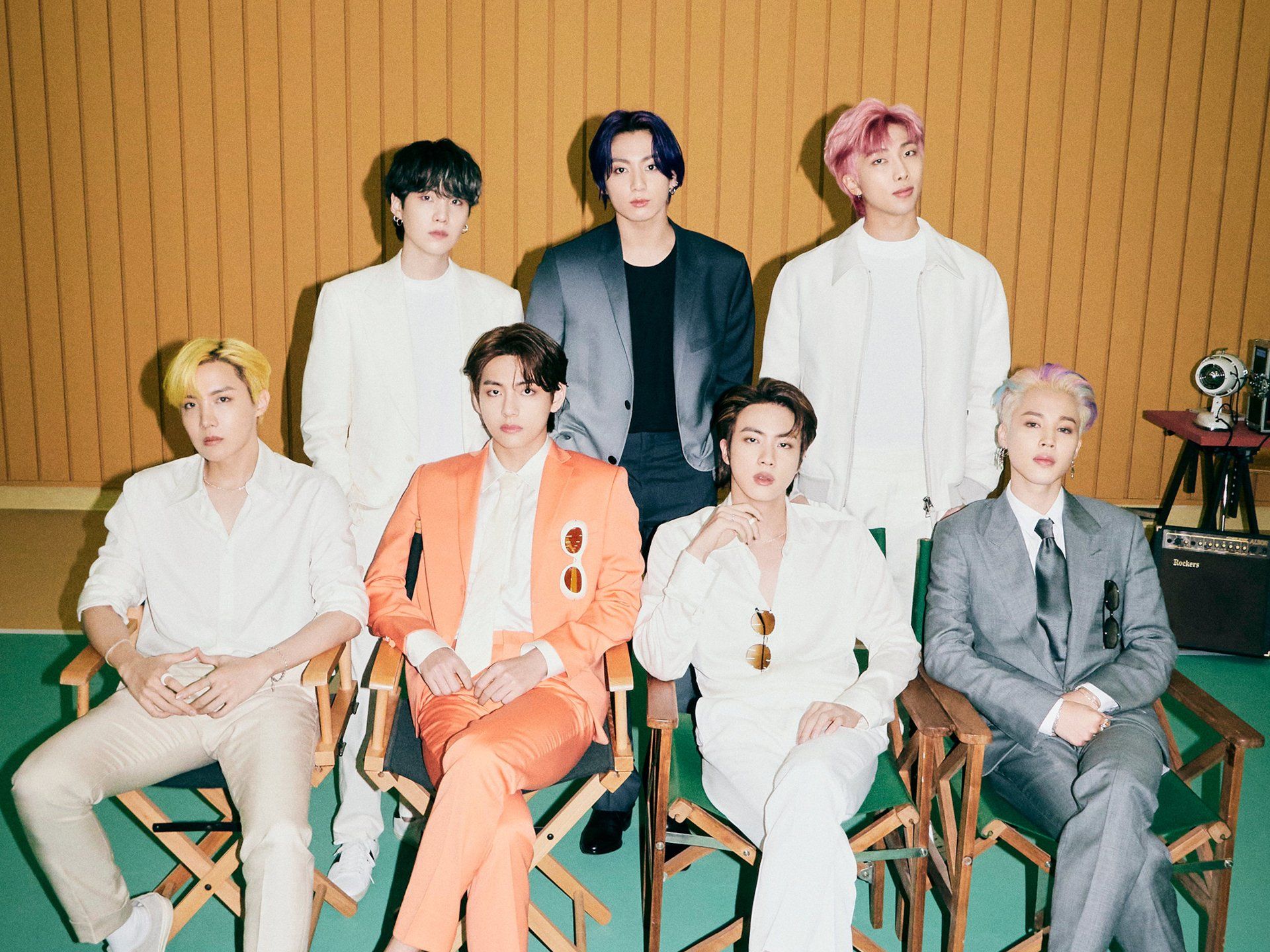 1920x1440 BTS Iconic HD Wallpaper: RM, Suga, Jin, J Hope, Jimin, V & Jungkook United In Musicx1440