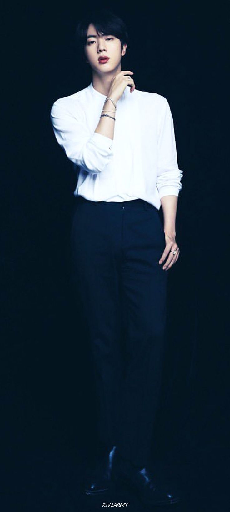 736x1634 Jungkook full body pic HD. Jin standing, Rm standing photohoot, Bts jin wallpaper