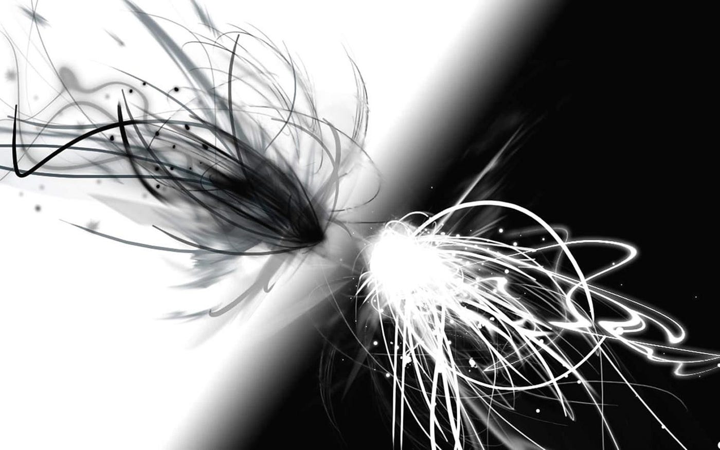 1400x875 Black And White Abstract Wallpaper HD