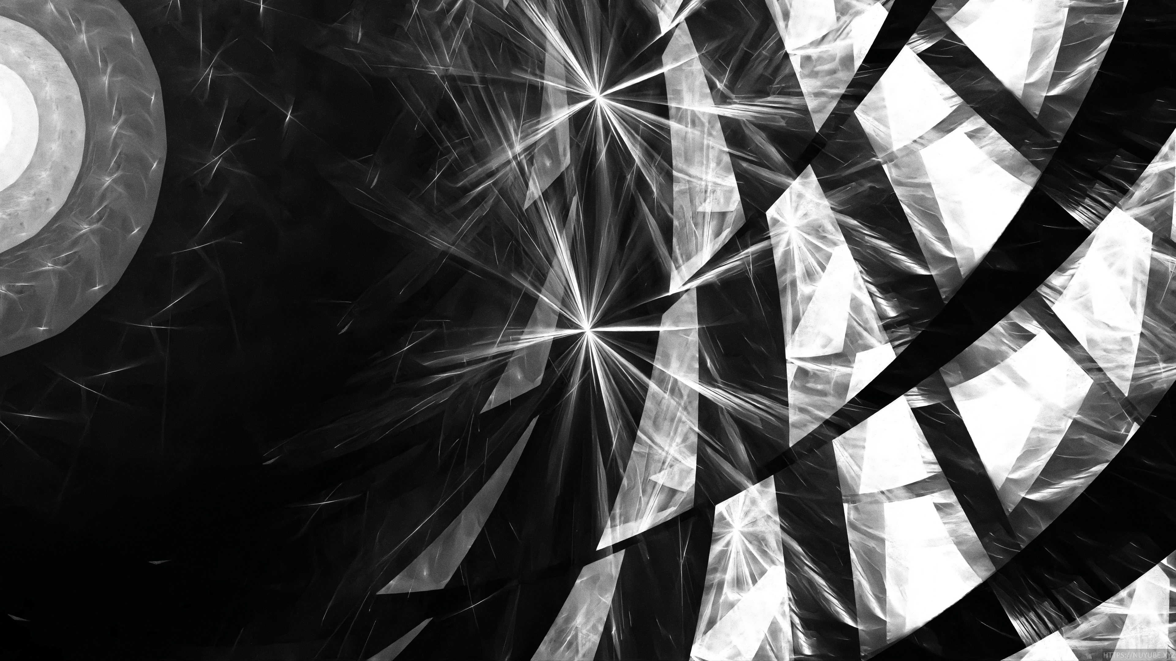 3840x2160 Black And White Abstract 4k Wallpaper